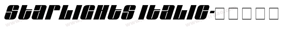 Starlights Italic字体转换